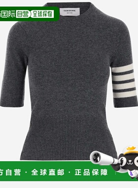 THOM BROWNE 女士针织毛衣 FKA108A00011035 CO 灰色羊绒针织衫