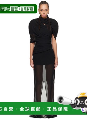 1h可退 潮奢 Jacquemus 女士 黑色 La Robe Castagna Longue 连衣