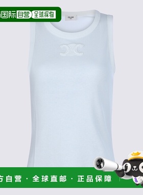CELINE 女士背心吊带 2X45N2P3301OW SS2026 白色 TRIOMPHE TANK