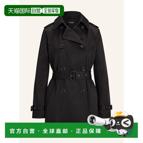 1h可退 RALPH LAUREN 女士大衣 100167936413000 CO 黑色 Trench