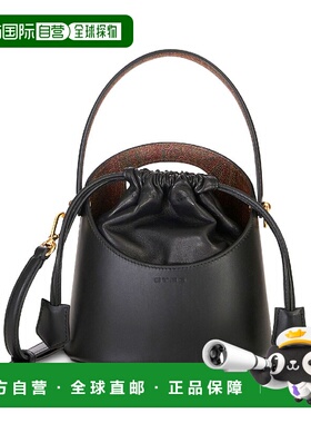 1h可退 ETRO 女士斜挎包 1P08085080001 SS2025 黑色 ETRO SATCHE