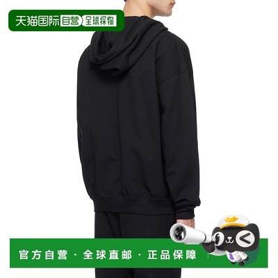 Y-3 男士针织毛衣 JN4930 SS2025 黑色 拉链连帽衫