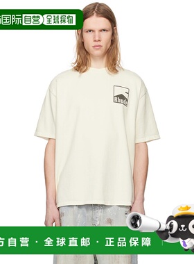 1h可退 潮奢 Rhude 男士 灰白色 Chevron T 恤 RHPS25TT02012