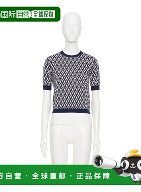 VALENTINO 女士针织衫 BKC62X92MR0H SS2025 白色 提花羊毛毛衣