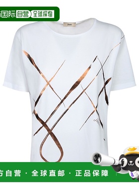 HERNO 女士T恤 JG000277D520091081 SS2025 白色 Short sleeves.