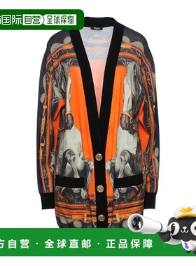 1h可退 潮奢 Balmain 巴尔曼 女士 针织开衫 orange橙色 舒适时尚