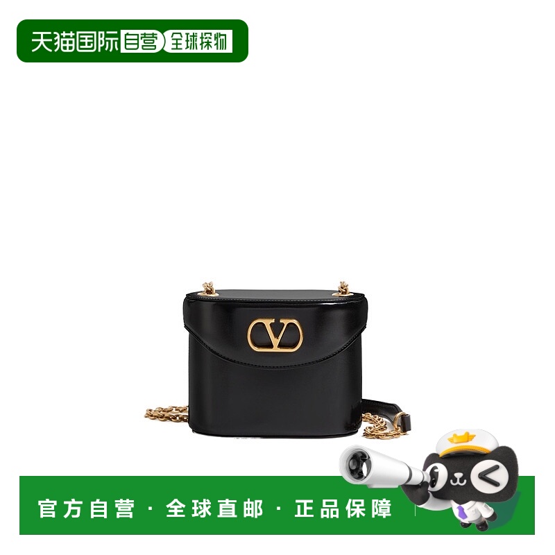 VALENTINO 女士斜挎包 WB0R95GCB0NO SS2025 黑色 徽标化妆包