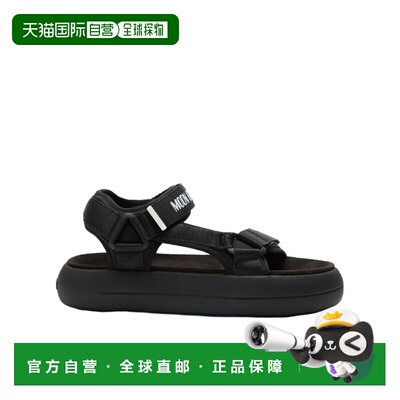 MOON BOOT 男士凉鞋 80D2420010N001 SS2026 黑色 徽标凉鞋