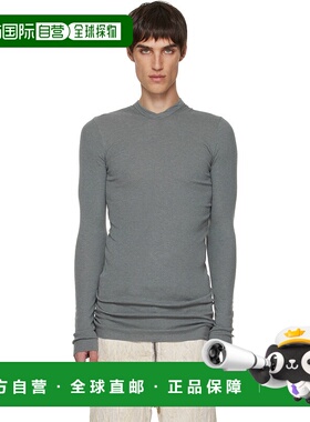 1h可退 潮奢 rick owens 瑞克 欧文斯 男士 灰色 Concordians Rib