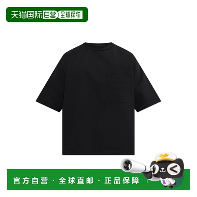 LEMAIRE 男士T恤 TS0044LJ1073BK999 AW2026黑色 短袖