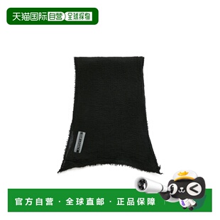 OUR LEGACY 男士围巾 A2268CBC SS2026 黑色 褶皱围巾