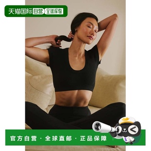 透气 纯色无缝罗纹短款 短袖 T恤 w1423rWhite alo 女款 yoga