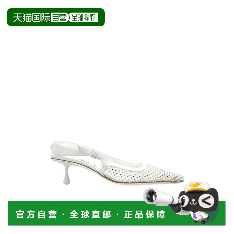 1h可退 JIMMY CHOO 女士凉鞋 AMEL50QHSWHITECRYSTAL SS2025