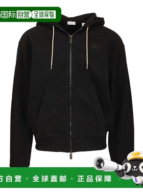 BURBERRY 男士卫衣 8119052A1189 SS2026 黑色 RORY CHK PCH ZIP