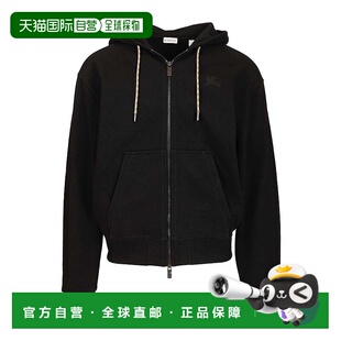 BURBERRY 男士卫衣 8119052A1189 SS2026 黑色 RORY CHK PCH ZIP