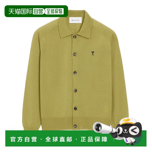 奢淘 Ami Paris 长袖针织衫 男 HKC385KN0039.开衫