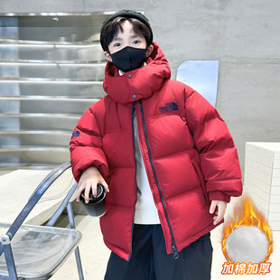 儿童羽绒棉服冬天男童加棉加厚外套2025新品棉袄男孩洋气保暖棉衣