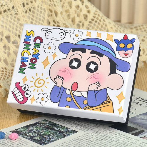 卡通蜡笔小新礼物盒生日礼品盒装零食玩具包装盒大号高级礼物空盒