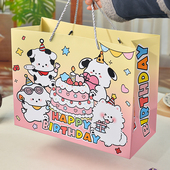 礼物生日小狗礼品袋精美节日零食礼物超大容量收纳袋手提袋子