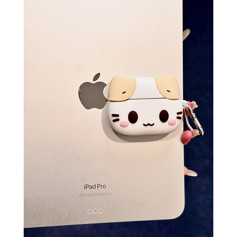 软萌可爱棉花糖猫咪适用苹果airpodspro2耳机保护套airpods4新款无线蓝牙airpods3代防摔保护壳新三代女软壳,3C数码配件,耳机保护套,淘宝优惠券,粉丝福利购,淘宝优惠卷