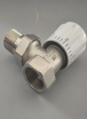 全铜温控阀门  角阀 地暖专用暖气片散热器 全铜手动调节阀4分6分