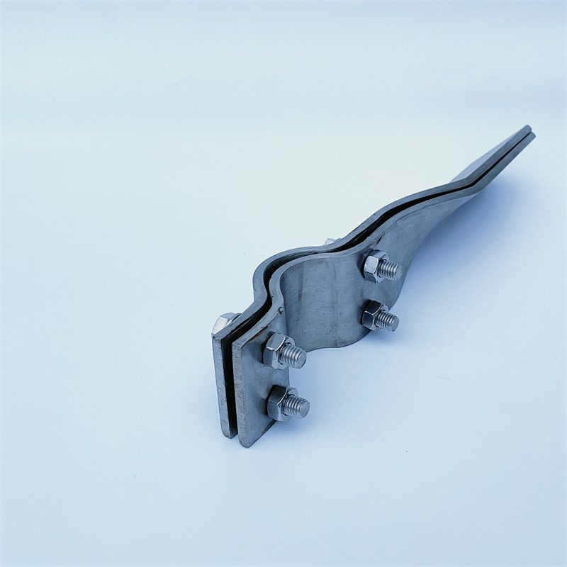 不锈钢对夹搅拌桨叶抱箍式一字搅拌叶片 不锈钢螺旋桨叶 搅拌叶轮