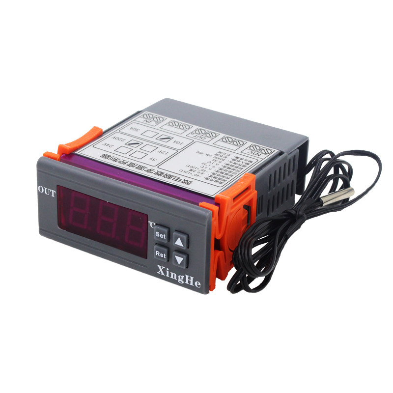 电子数显智能温控器XH-W2020 温控仪温控开关 带探头冷暖切换恒温