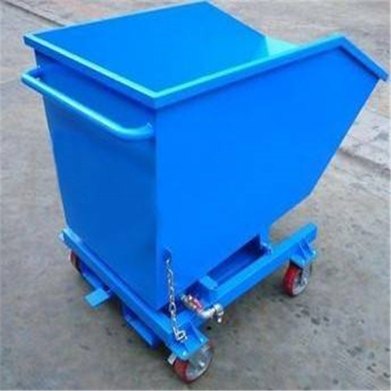 翻斗式铁屑车车床废料车手推小车工业废料重型自卸集屑车堆高机专