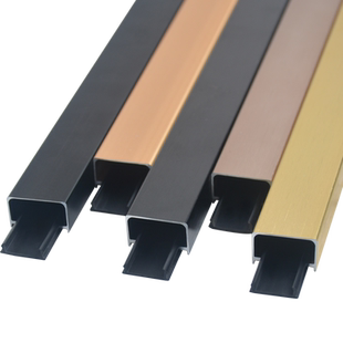 铝合金U型条带底座扣条卡槽吊顶背景墙收口装饰不锈钢