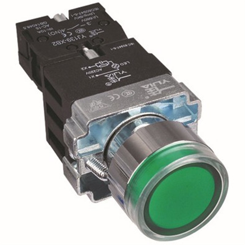 按钮开关  XB2-10DxN  01DN带灯自锁钮 多触点