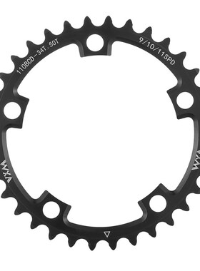 公路车牙盘110BCD功率牙盘35/50T 36T/52T 39/53T折叠车双圆盘