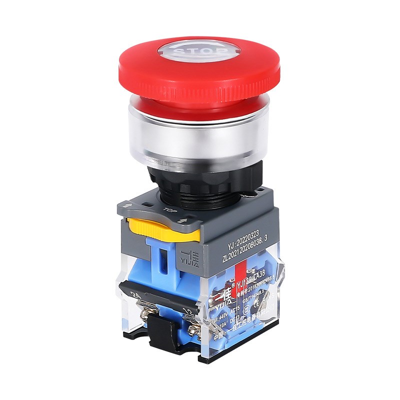 急停蘑菇30emm按钮30LA38-11ZS电源紧急断电开关外径40mm