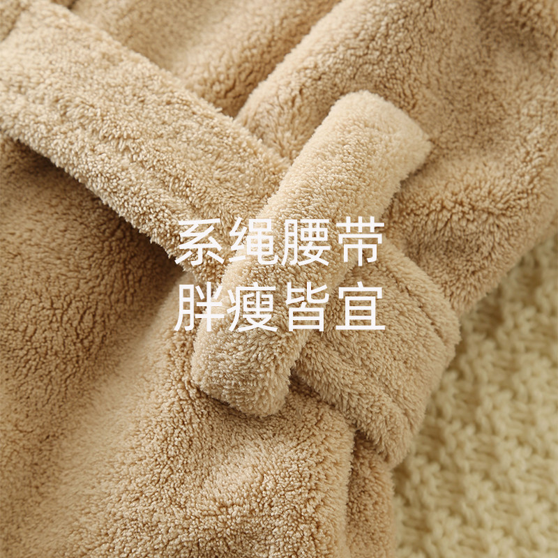 可爱儿童睡袍冬季加厚款男童女童浴袍男孩宝宝睡衣秋冬保暖中大童