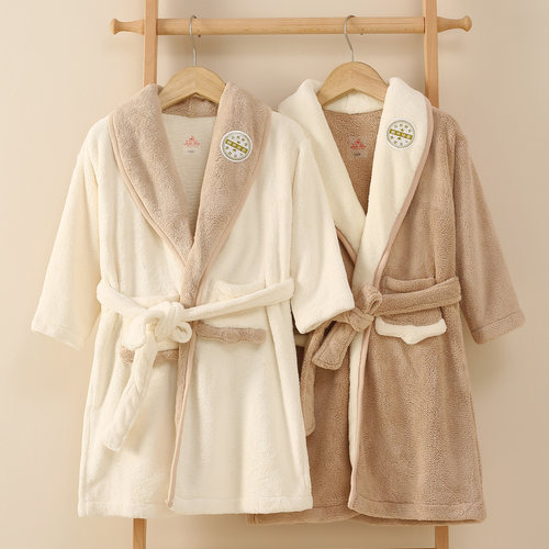 浴袍睡袍吸水速干不掉毛