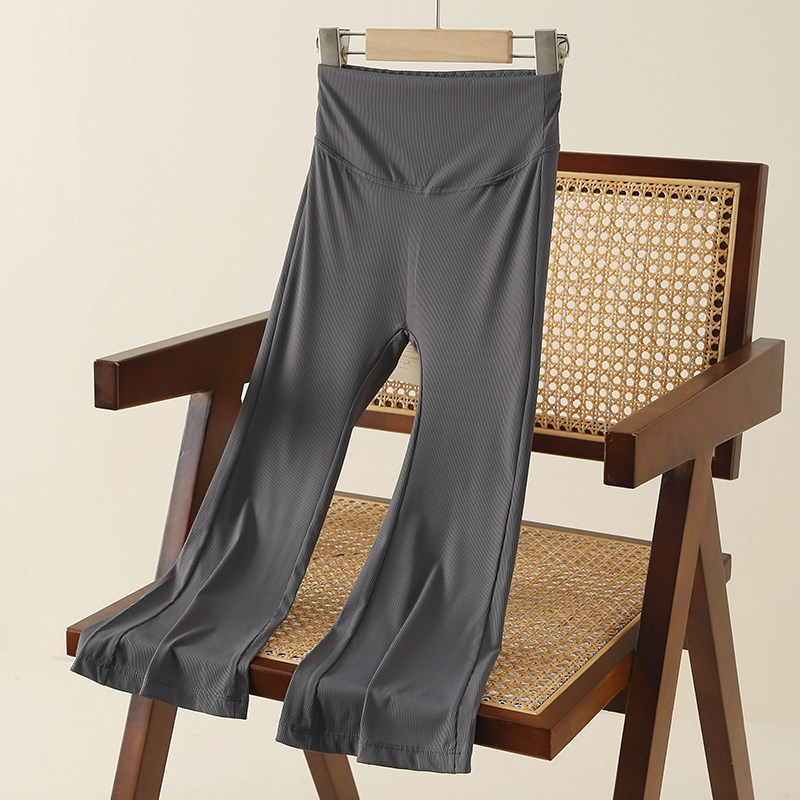 儿童喇叭裤春秋夏季薄款阔腿裤女童瑜伽裤宝宝微喇长裤速干高弹力