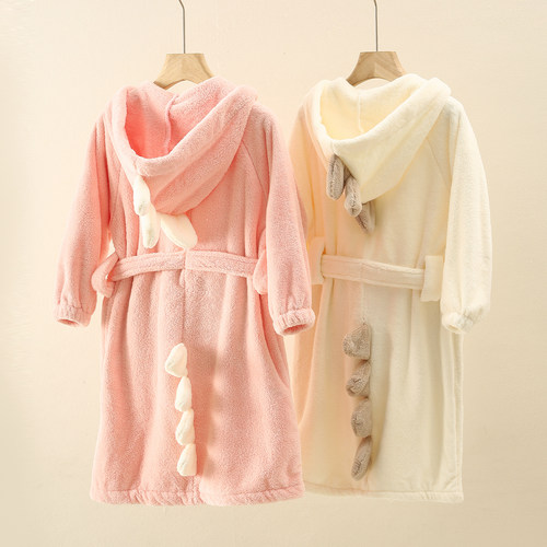 浴袍吸水速干不掉毛居家