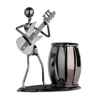 创意铁艺乐队笔筒摆件儿童办公室桌面客厅家居实用装饰品送礼好物