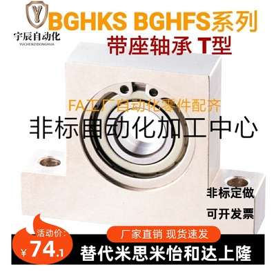 BGHKS BGHFS6005 6006 6007 6008ZZ-h30 40 50 60 80 T型带座轴承