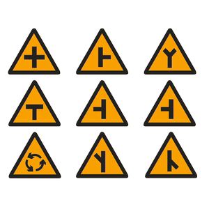 交通标识牌道路三角反光