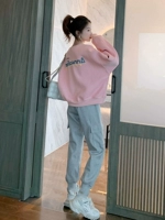 Спортивный костюм для отдыха, толстовка, комплект, в западном стиле, популярно в интернете, подходит для подростков