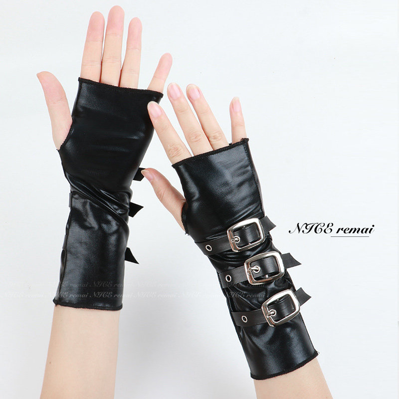 赛博朋克机能风手袖金属扣绑带皮手套kpop舞台表演辣妹个性配饰潮,服饰配件/皮带/帽子/围巾,手套,淘宝优惠券,粉丝福利购,淘宝优惠卷