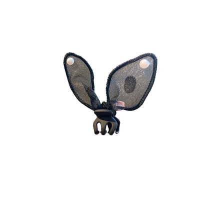 个性创意小抓夹2024年新款绢纱蝴蝶结公主头饰侧边刘海夹顶夹发饰