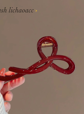 【抓夹】13厘米樱桃红色发量多鲨鱼夹发夹韩国东大门 BAKET饰品