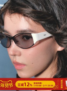 Fakeme时尚椭圆框复古太阳镜