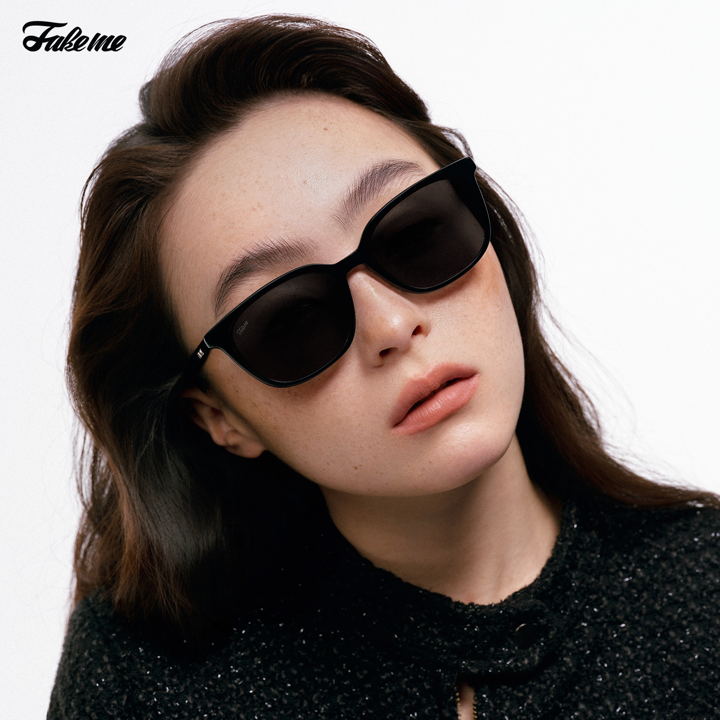 【】Fakeme 板材方框墨镜/板材猫眼框墨镜