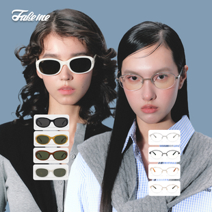gossip 金属光学镜 backbone Fakeme椭圆框墨镜
