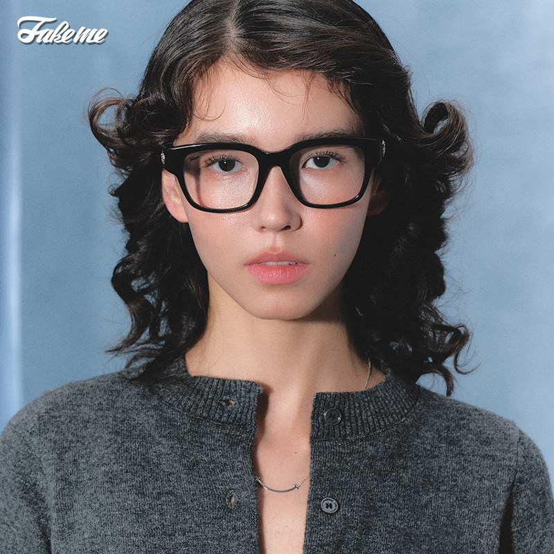 【】Fakeme 板材方框Mowa/金属发箍墨镜 micro
