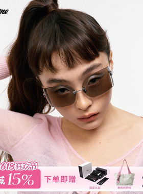 【618大促】Fakeme26新款β钛框墨镜女防晒高级太阳镜艾玛镜 alma