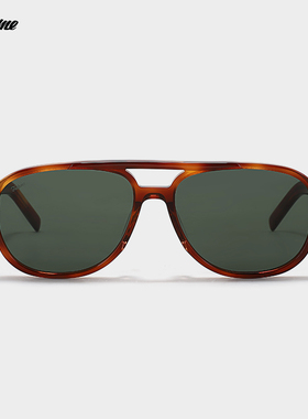 Fakeme 飞行员墨镜女新款板材太阳镜中性款透明镜片轻奢 Dunsany