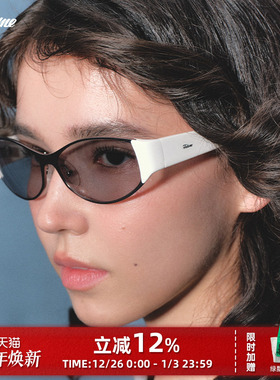 Fakeme时尚椭圆框复古太阳镜